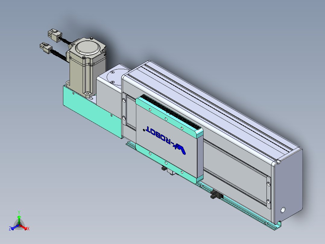 威洛博VBC同步带传动一无尘环境VBC14-L45-S100-BL-ZP40-C3正等轴测图