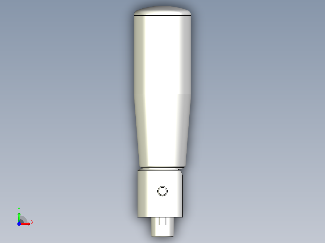 把手(折疊迴轉)IR.302、IR.302-INOX-3D多系列多零件图纸模型前视图