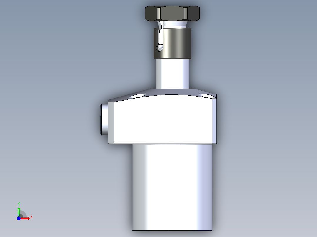 KOSMEKLHA0360-CR-Y45_R01多系列多零件图纸模型前视图