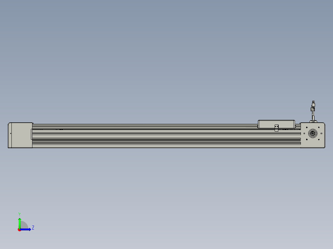 威洛博直线电机模组EB8-L200-S900-L-P75-MS3左视图