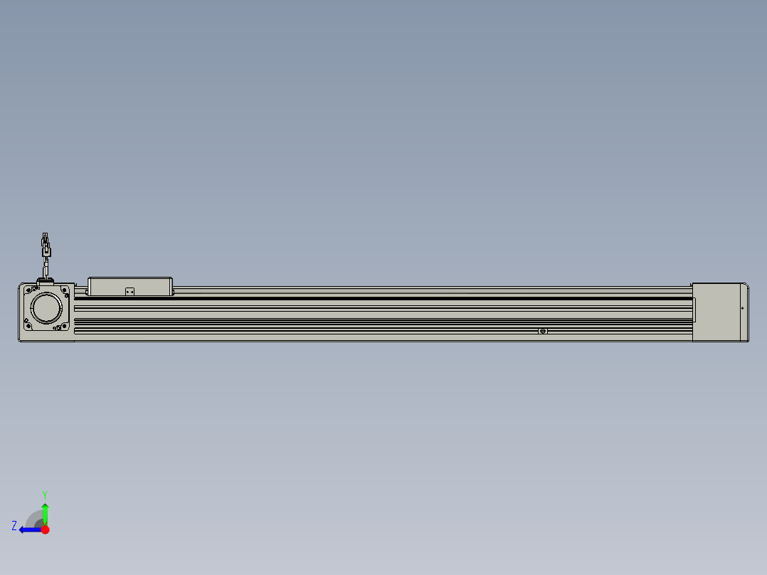 威洛博直线电机模组EB8-L200-S900-L-P75-MS3右视图