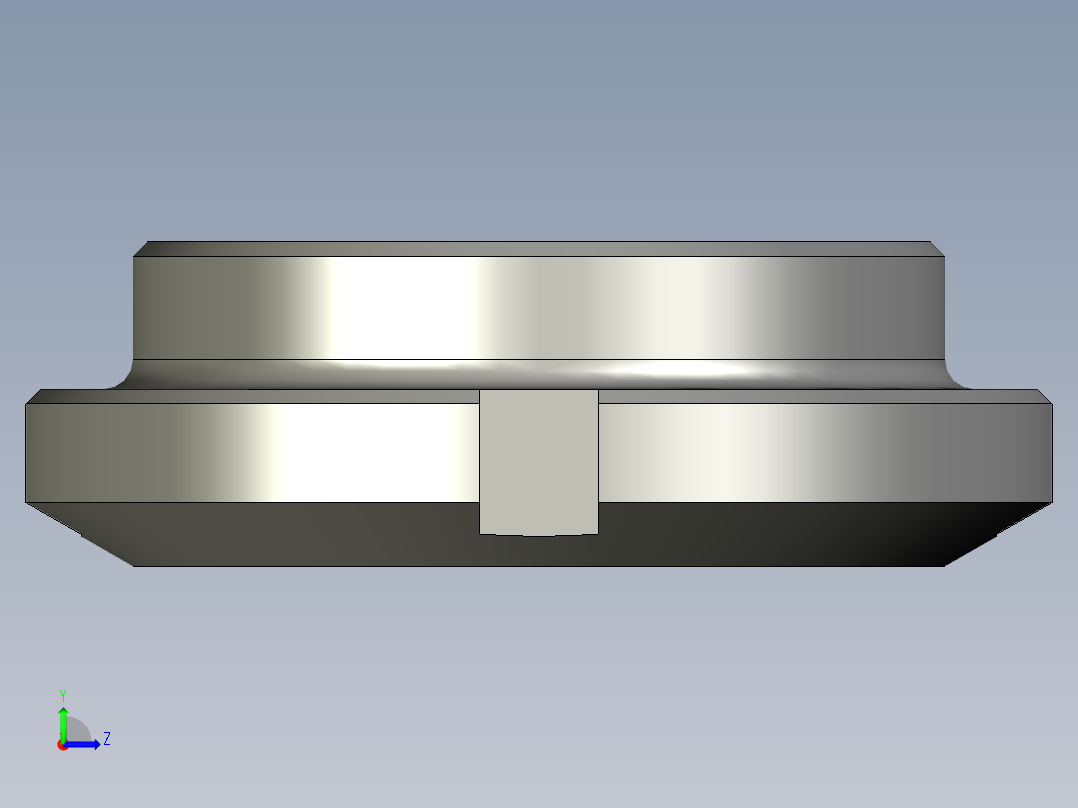 圆形盲螺母 GOST 12203-66左视图