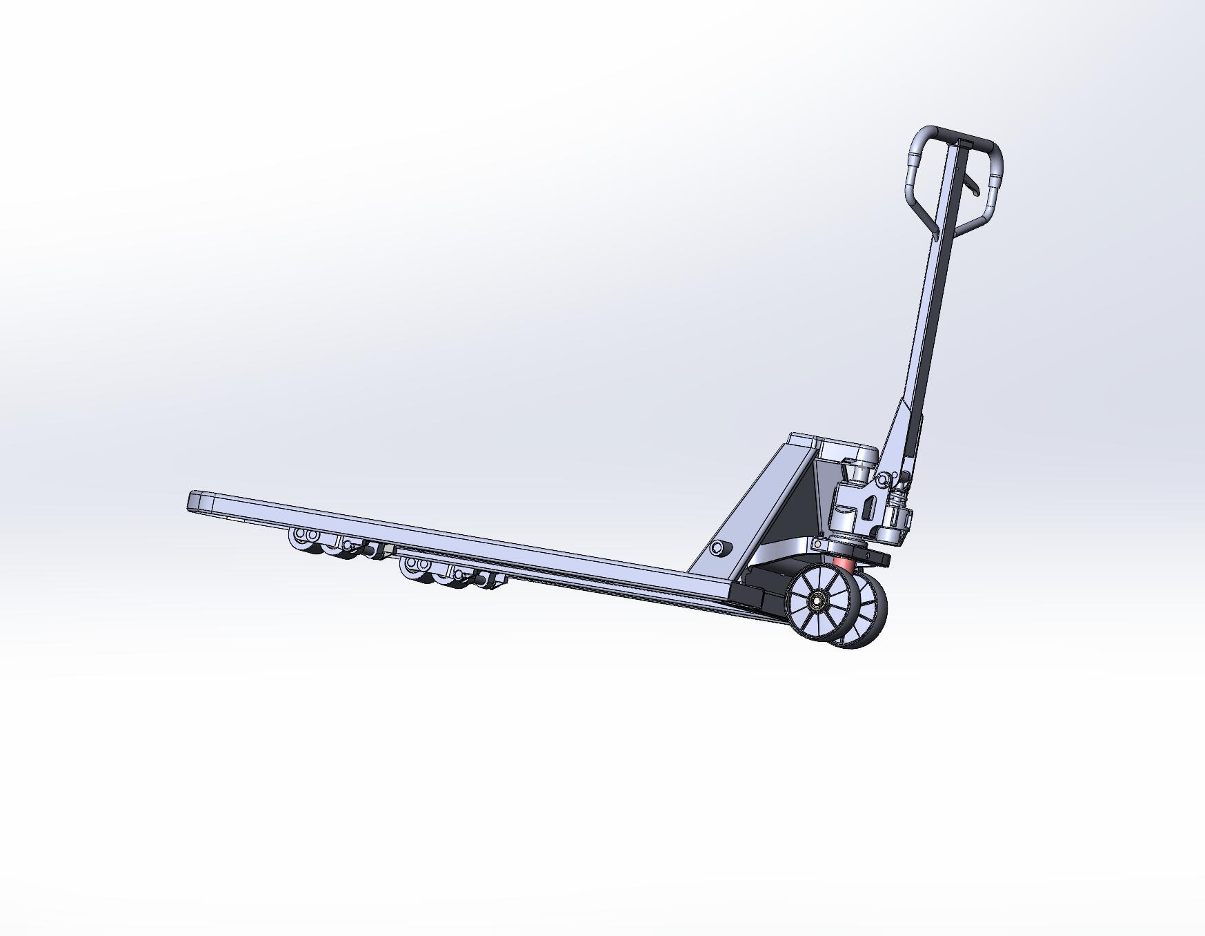 液压搬运车三维及仿真（手动叉车、地牛）