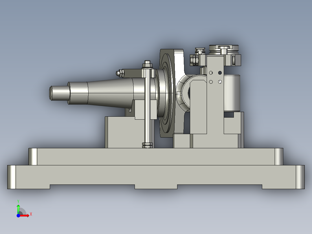 JX389-转向节内孔车组合夹具设计及分析【含三维和cad】前视图