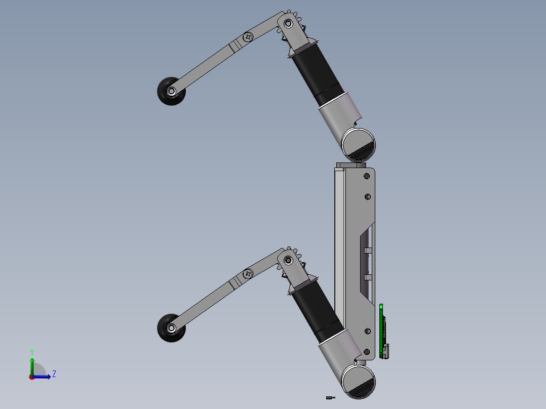 小型四足机器狗左视图