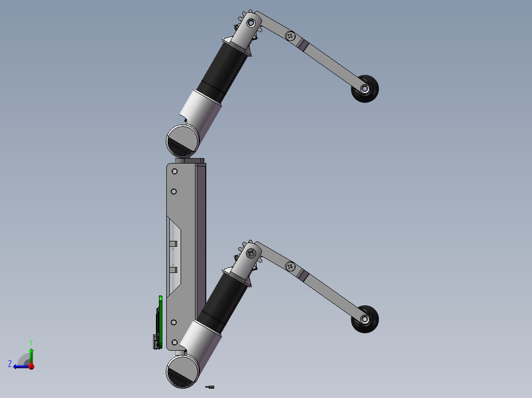 小型四足机器狗右视图