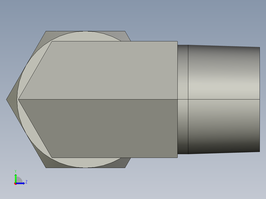 卡套式工业通用硬管接头12_cbu-s左视图