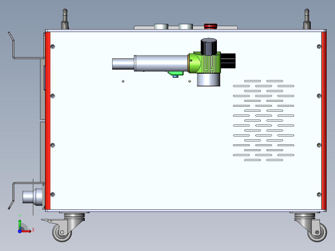 200W脉冲激光清洗机sw18可编辑前视图