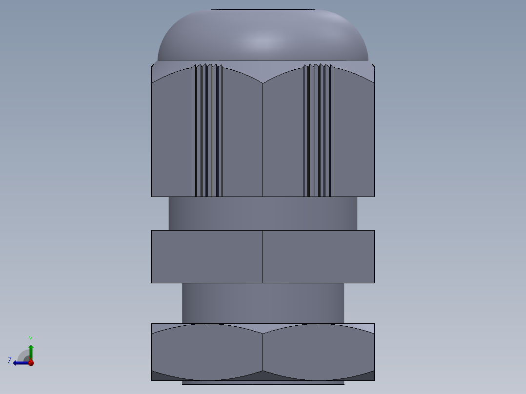 M16X1.5PG头右视图
