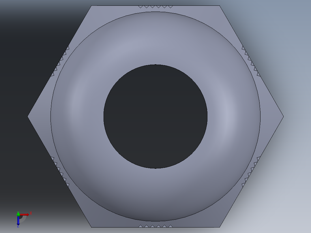 M16X1.5PG头俯视图