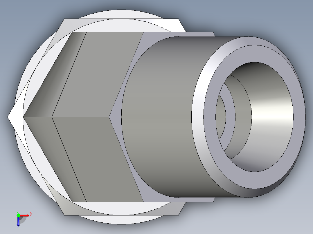 卡套式工业通用硬管接头EO_Adjustable_locknut_45_deg_elbow_VEE10SROMDCF俯视图