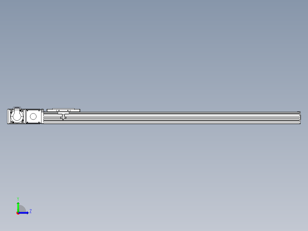 同步带全封闭直线模组TPA-HCB-110D-90-L950-ML-C-P40-N3左视图