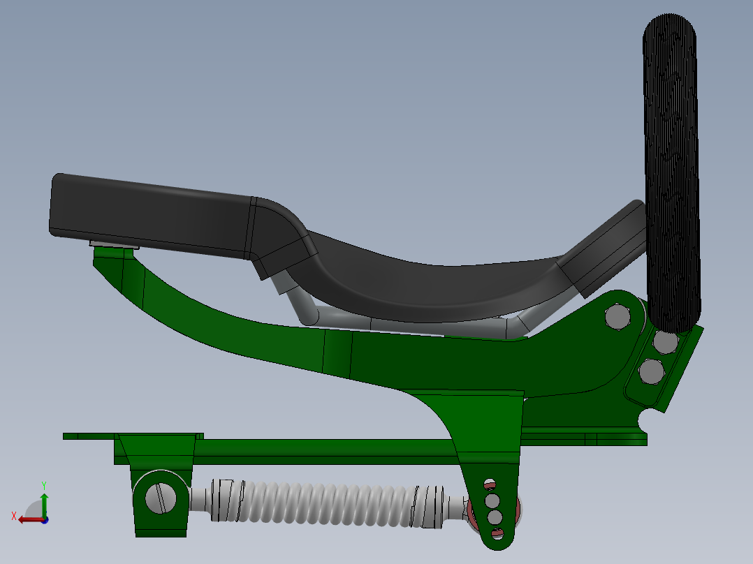 摩托车-后排后座后视图