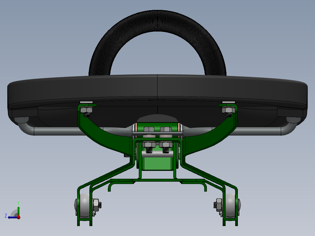 摩托车-后排后座右视图