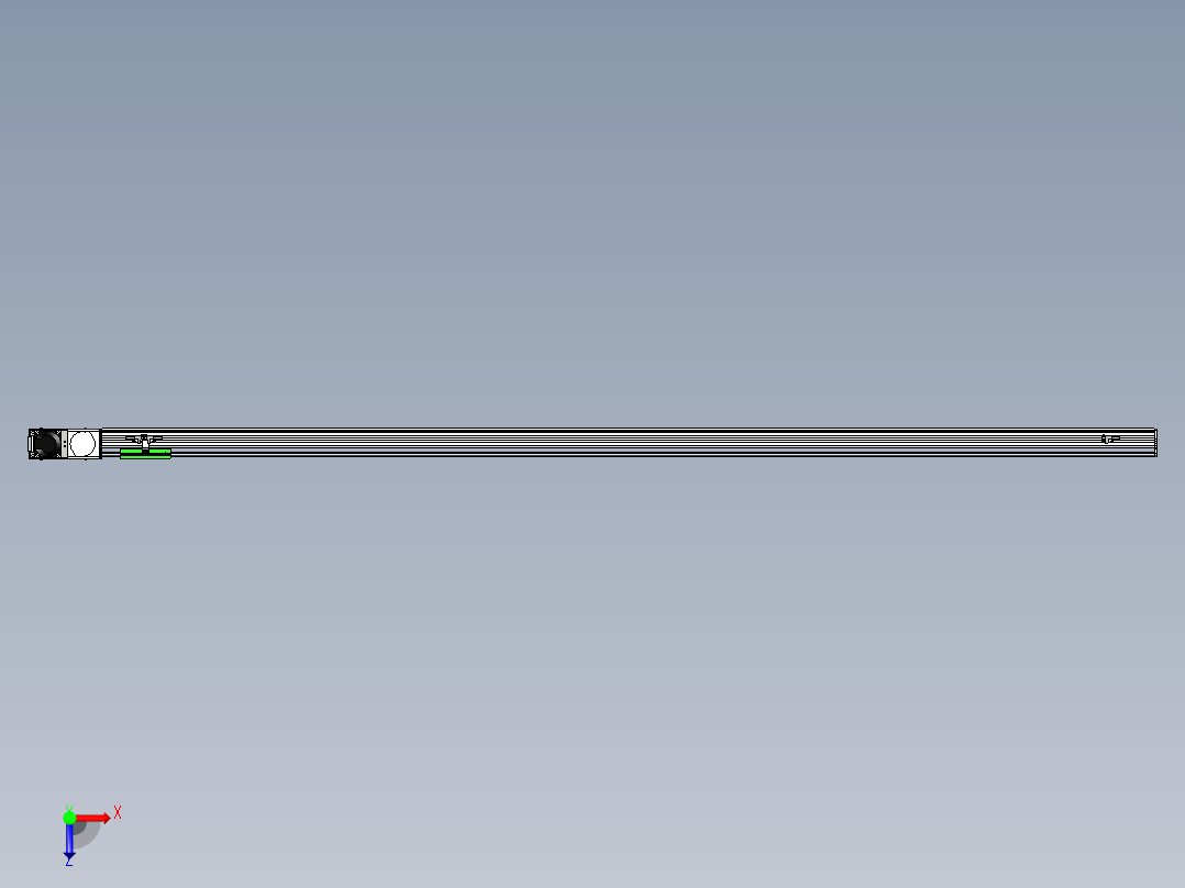 同步带滑台-半封闭B10H-L45-S2100-L-P40-D3俯视图