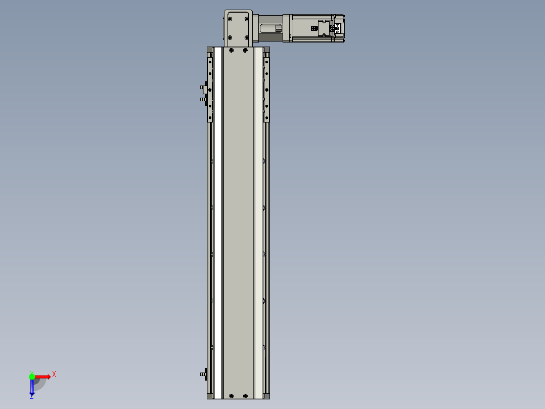 东锦同步带传动-直线滑台模组DH135B-L125-S500-BL-P400W-C3俯视图