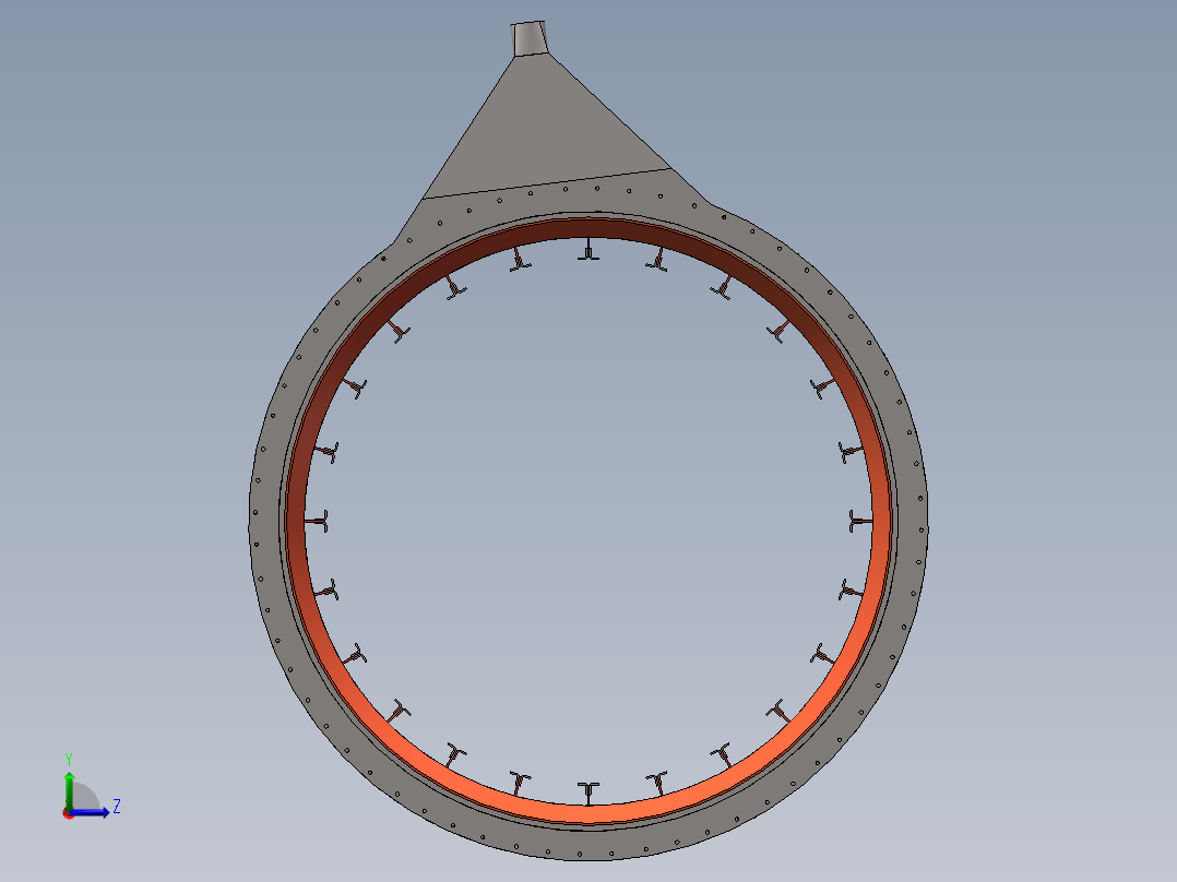 窑头密封左视图