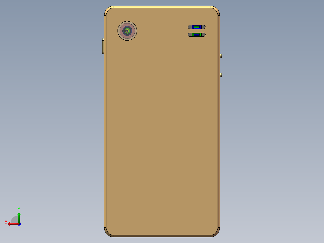 手机外观模型图后视图