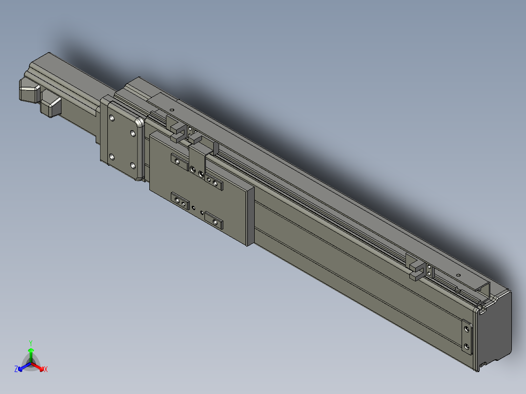 VF丝杆传动-一般环境VT6-L10-C-S240-BC-P10-C4正等轴测图