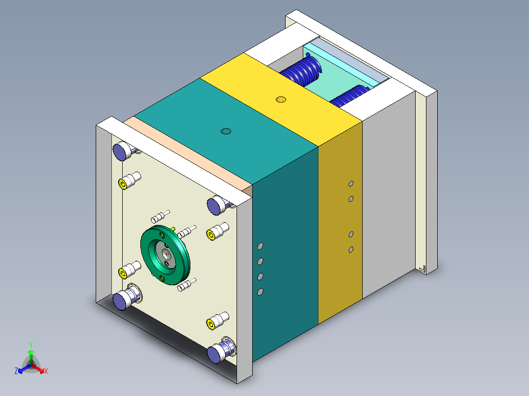 充电宝外壳注塑模具设计含三维UG==1192736==160正等轴测图
