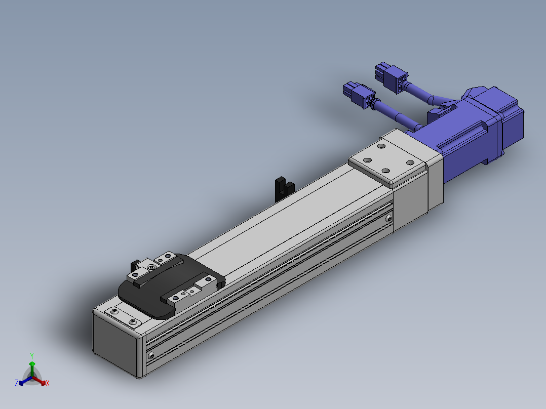 精密模组MY50-T10-150L-BC-P10B-C4-C正等轴测图