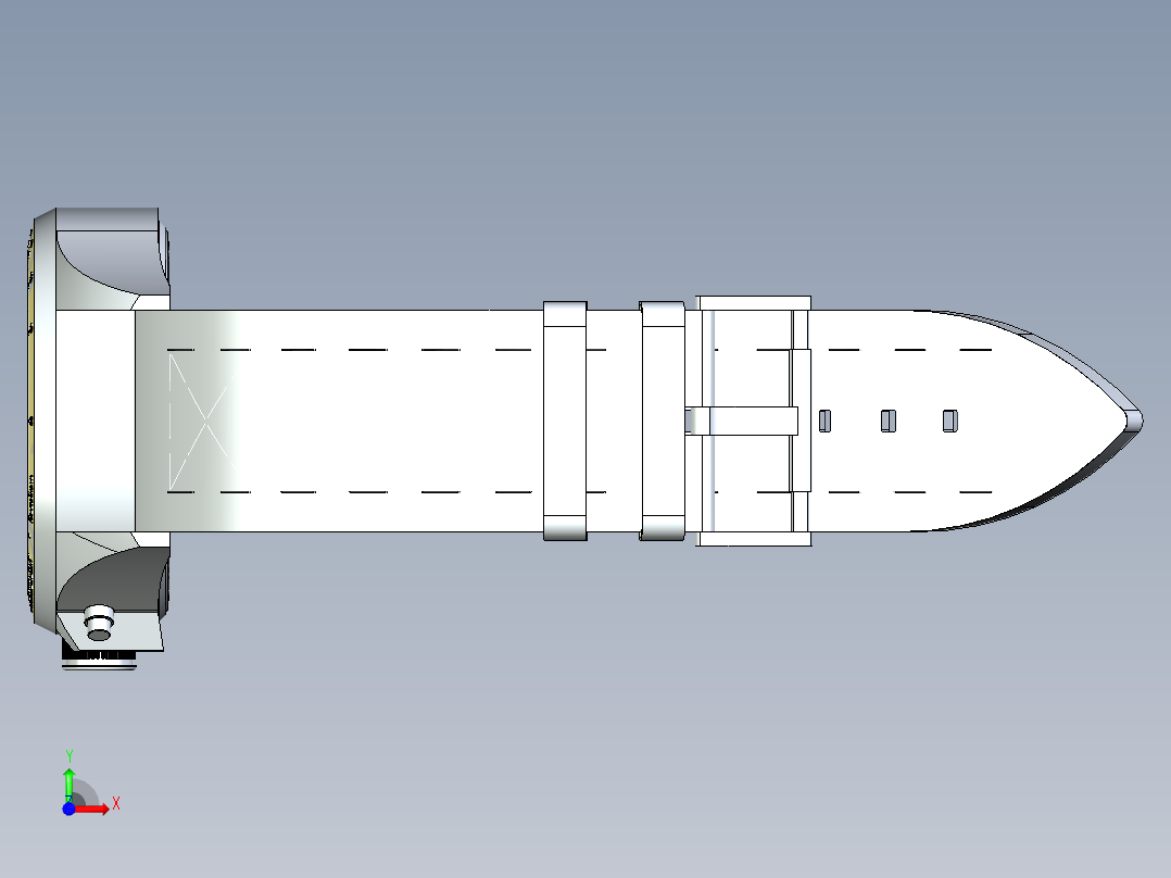 化石手表前视图