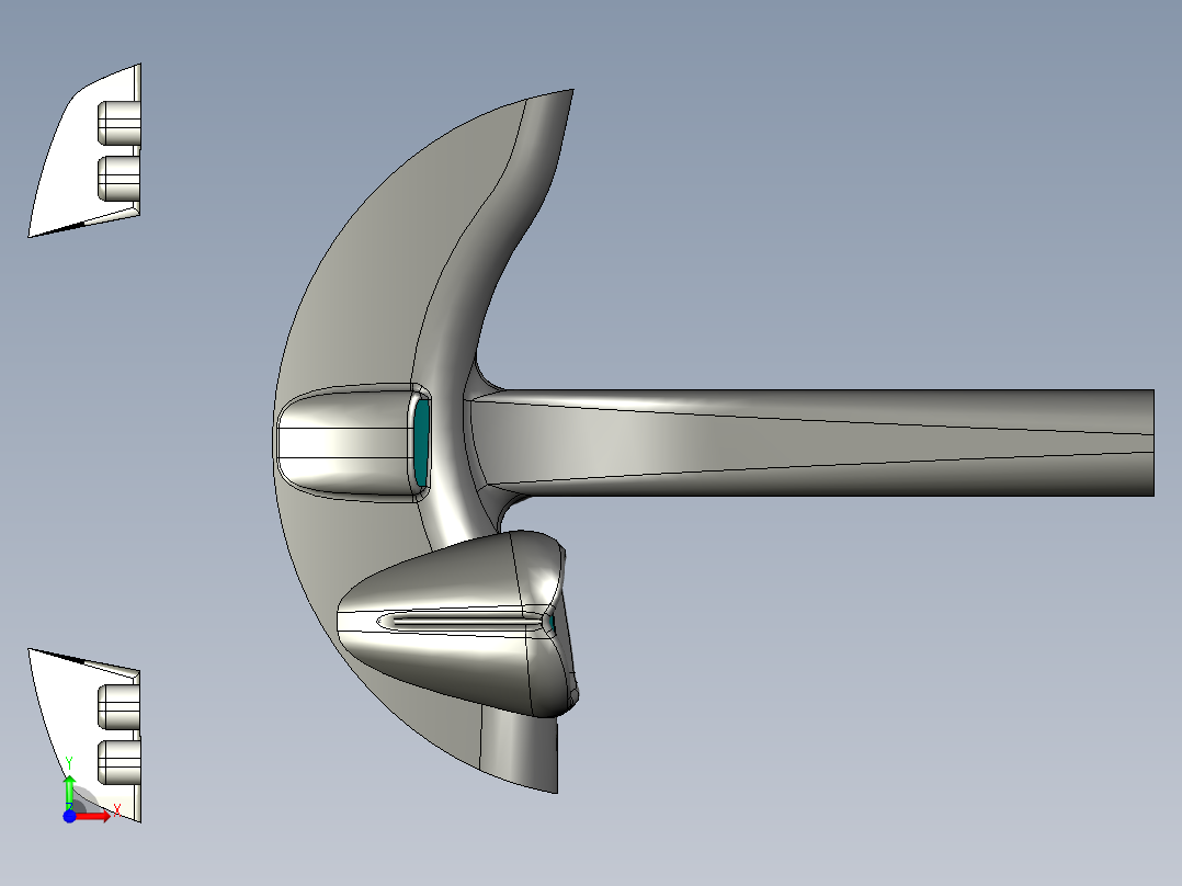 概念跑车前视图