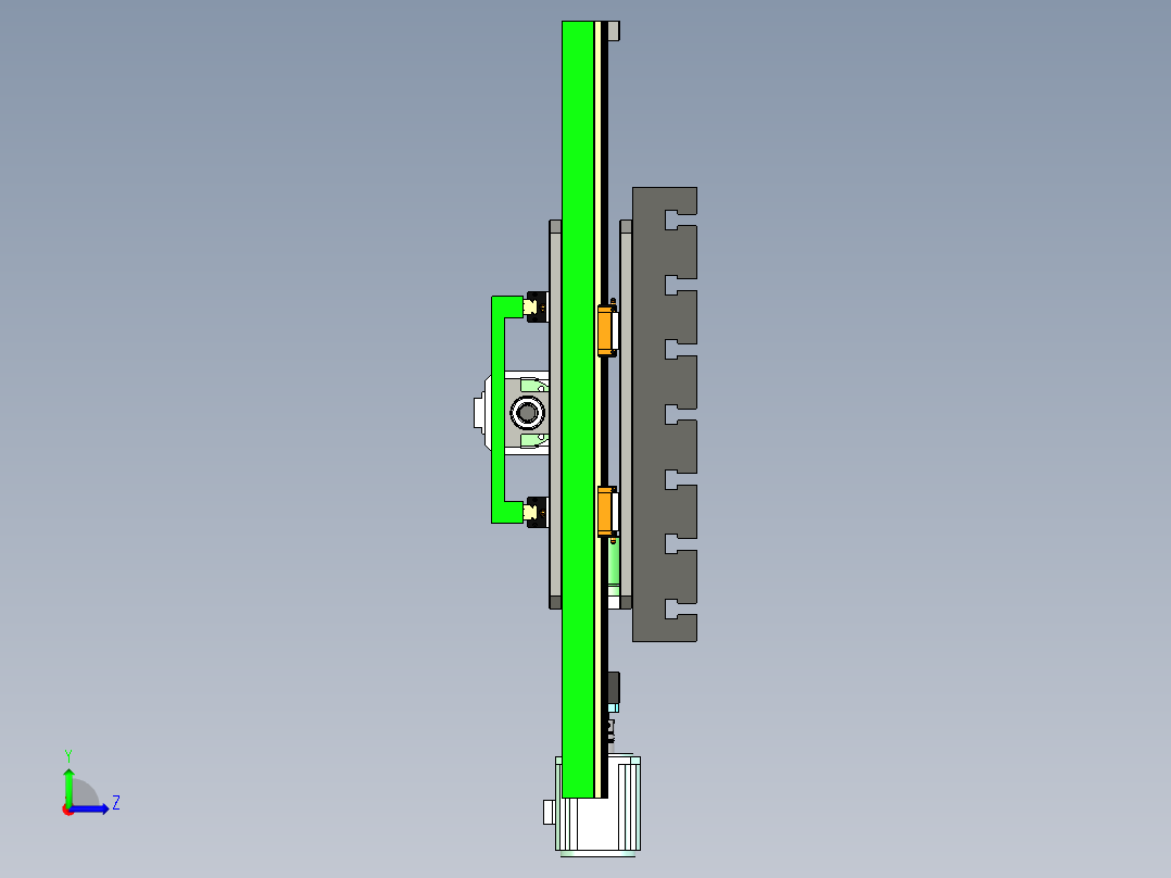 十字滑台工作台三维模型含CAD图纸左视图