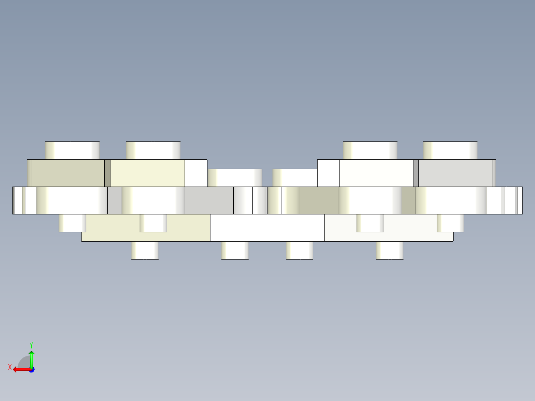 伺服机器人夹具后视图