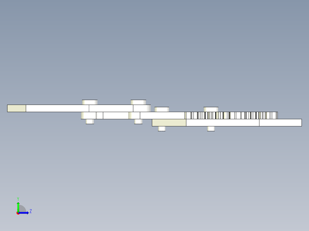 伺服机器人夹具左视图