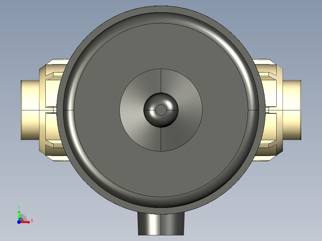 5DKUIMCP NO 气动隔膜阀常开，与女性的两端，公制系列PP-H前视图