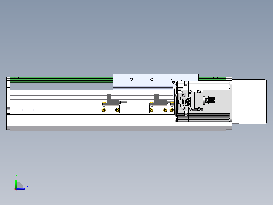 MTH丝杆半封闭模组MT120BS-BR-400W左视图