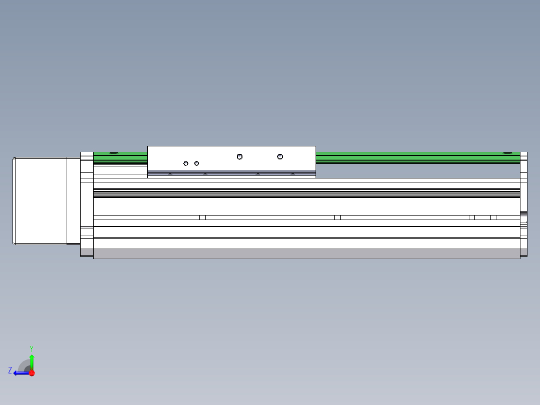 MTH丝杆半封闭模组MT120BS-BR-400W右视图