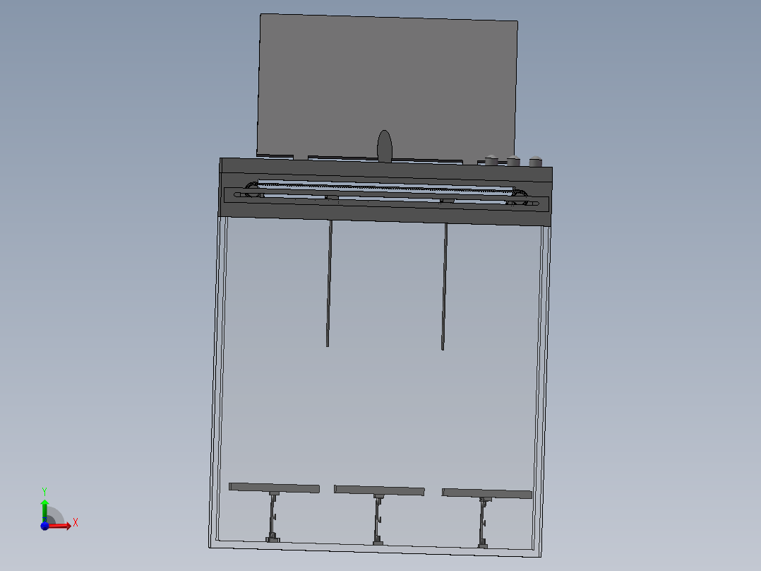 智能垃圾桶前视图