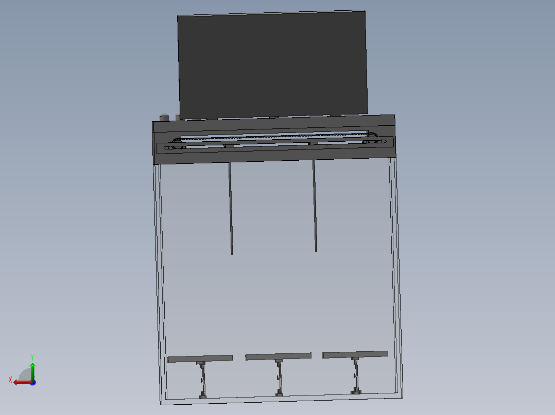智能垃圾桶后视图