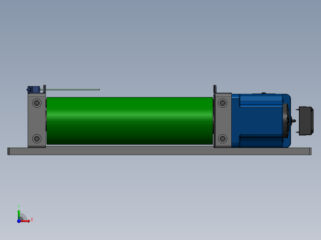 载具回流输送机sw16前视图