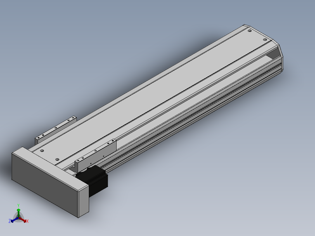 精密模组MY170-T10-600L-BL-P40B-C4-C正等轴测图