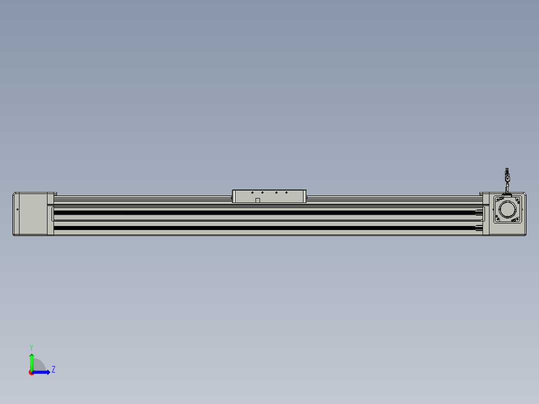 威洛博直线电机模组EB20-L224-S1100-R-ZP75-MS3-5K左视图