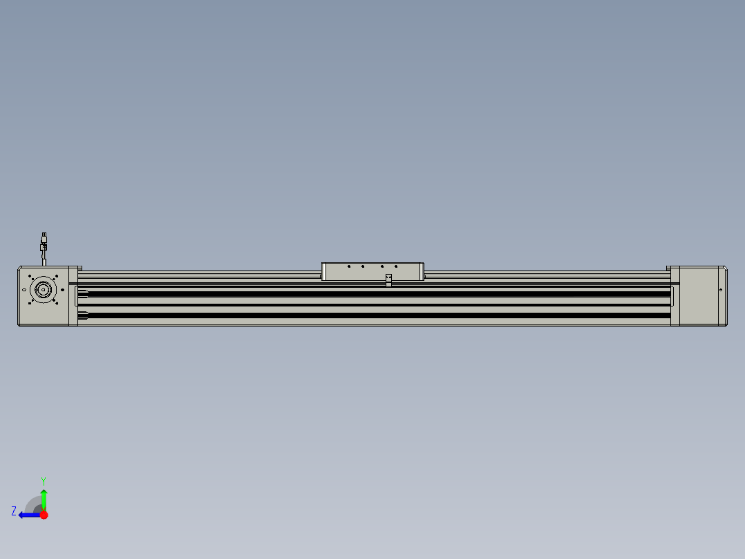 威洛博直线电机模组EB20-L224-S1100-R-ZP75-MS3-5K右视图