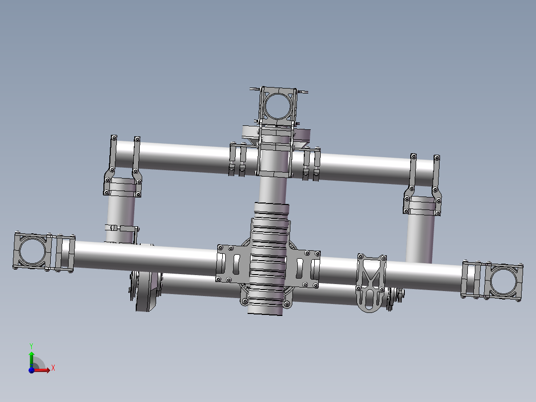 照相辅助设备前视图