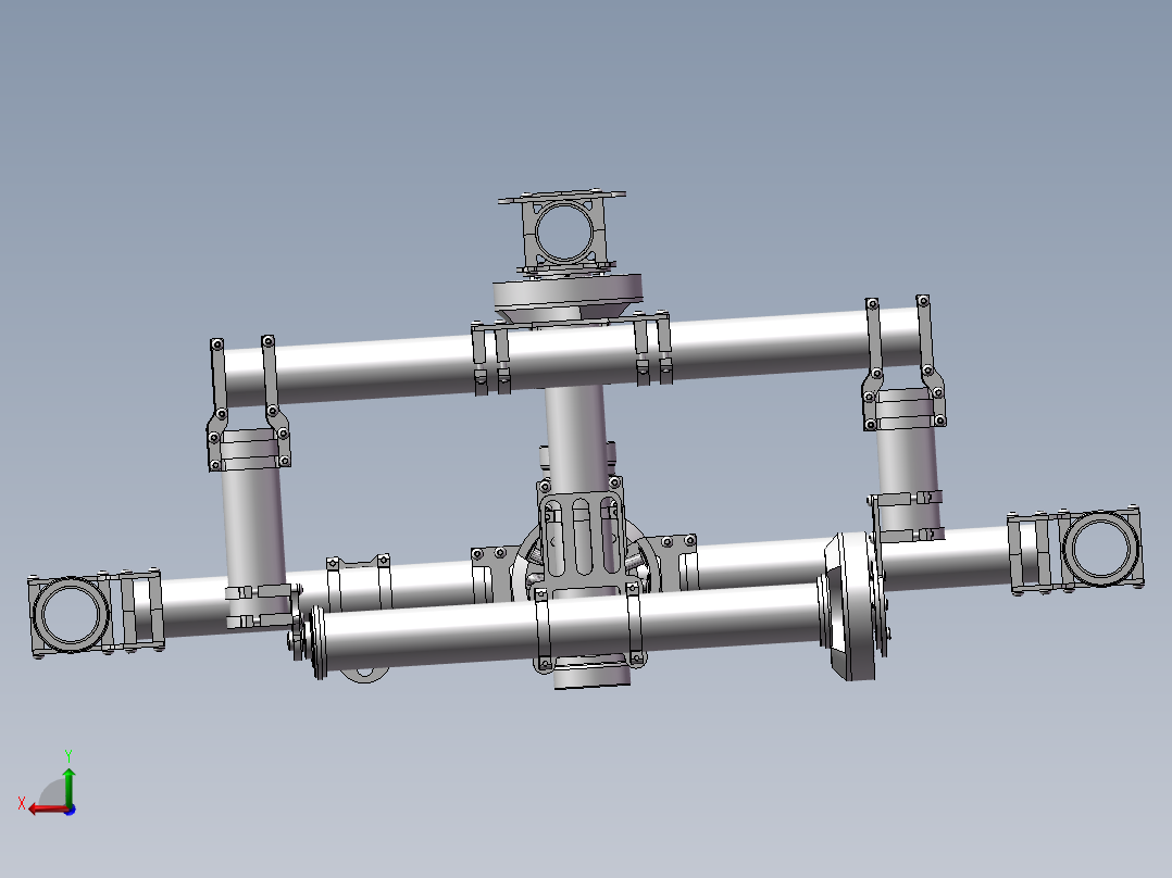 照相辅助设备后视图