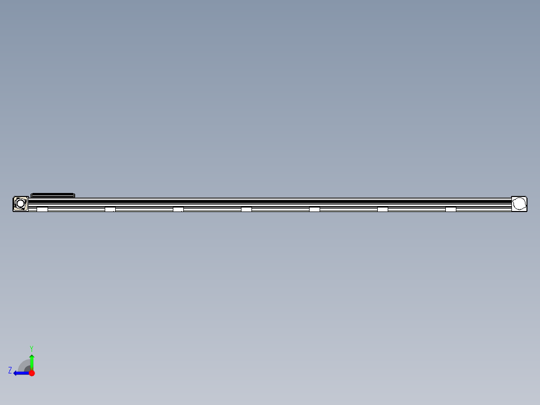 同步带滑台-欧规B8-L176-S2550-L-ZP40-D3-N5右视图