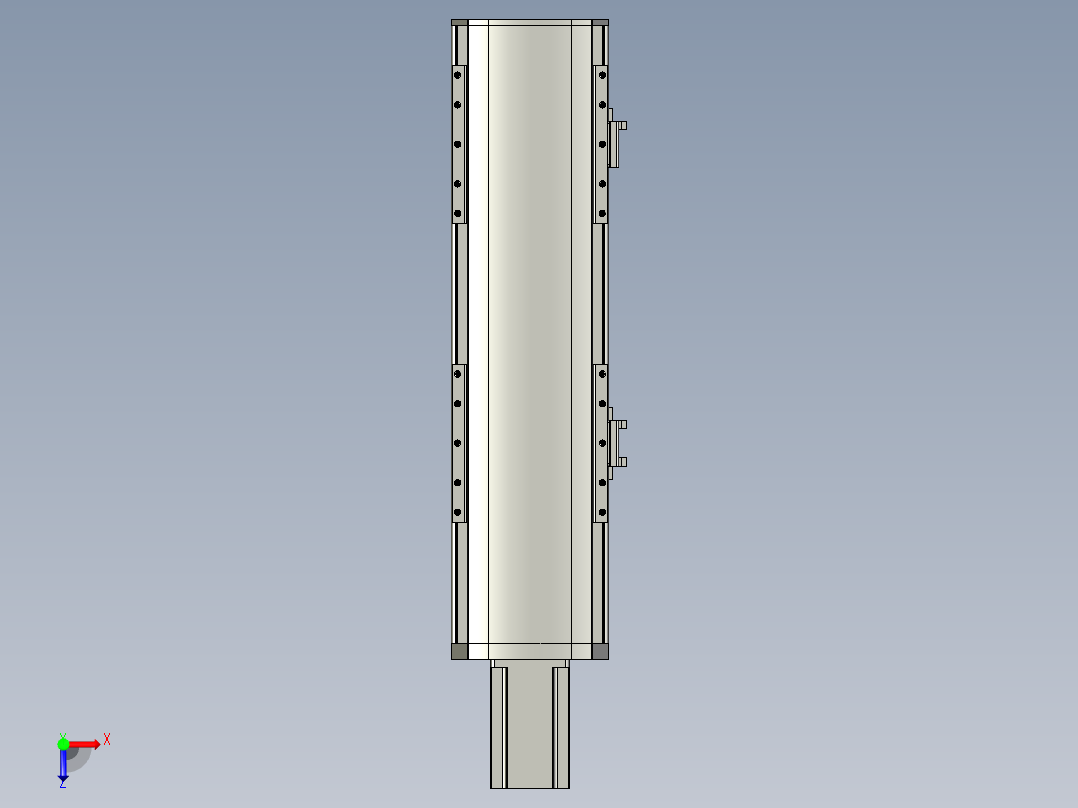 直线模组WG-LHA12-S200-M设计图纸俯视图