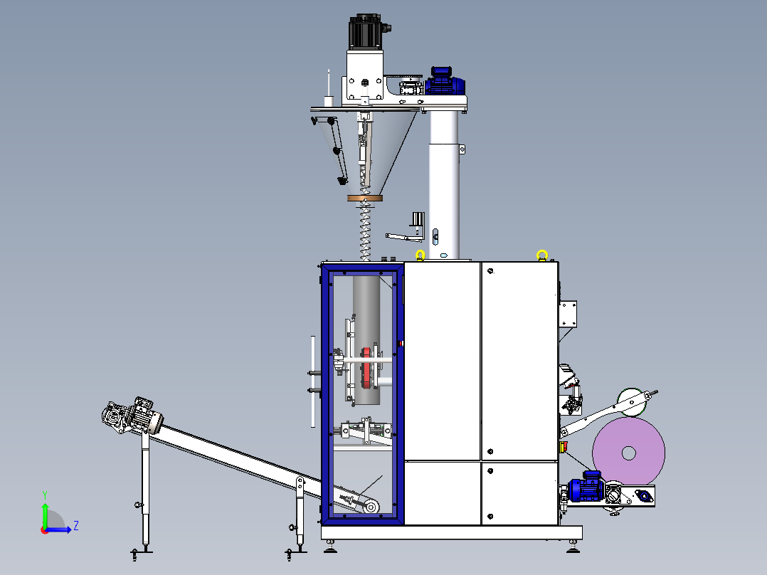 搅拌传送右视图
