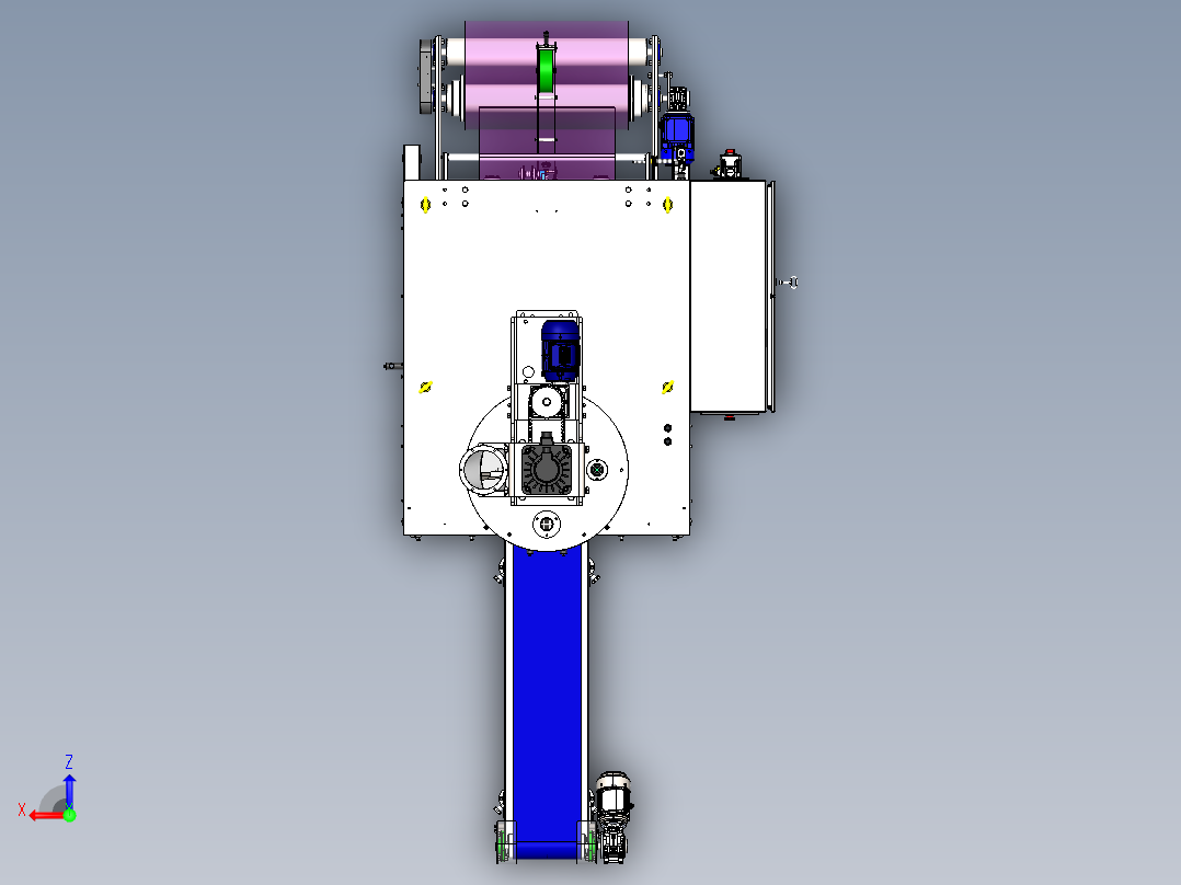搅拌传送俯视图