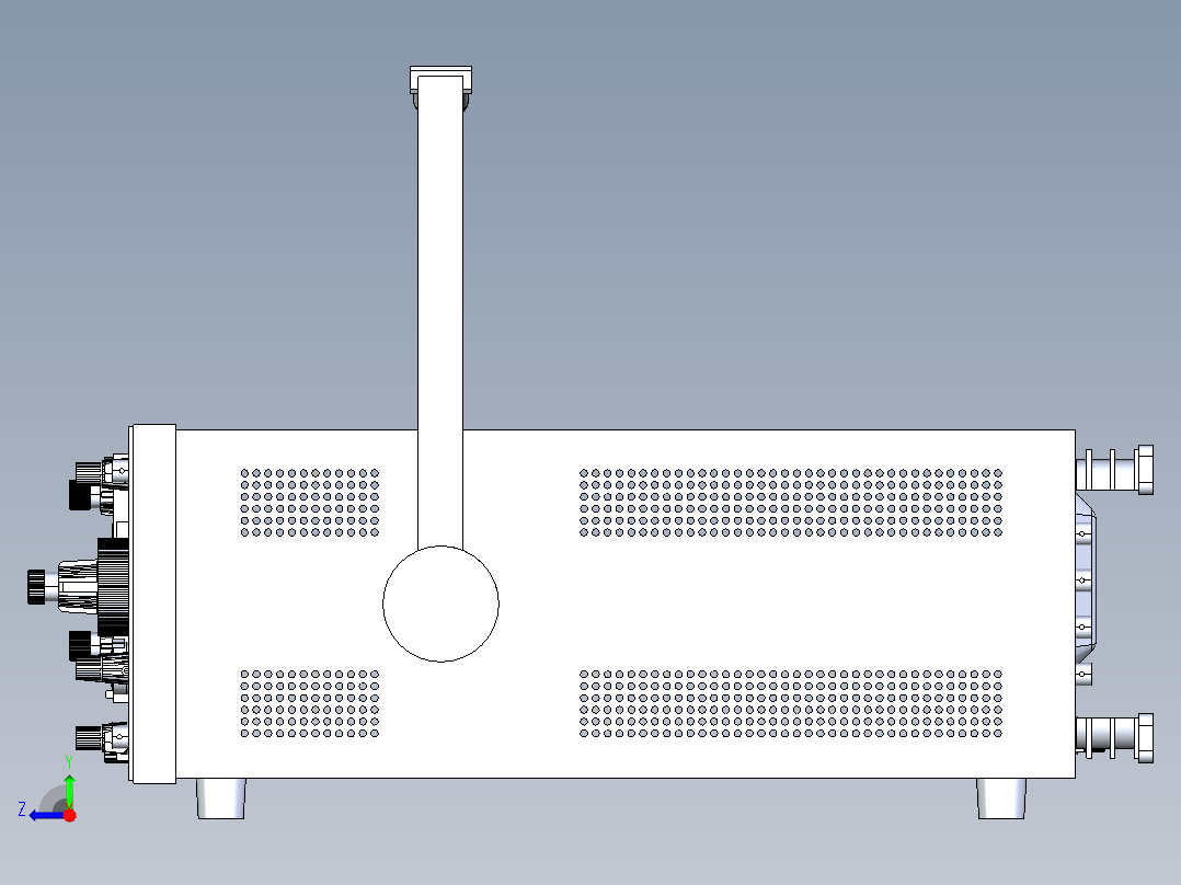 Cos6100示波器100mhz右视图