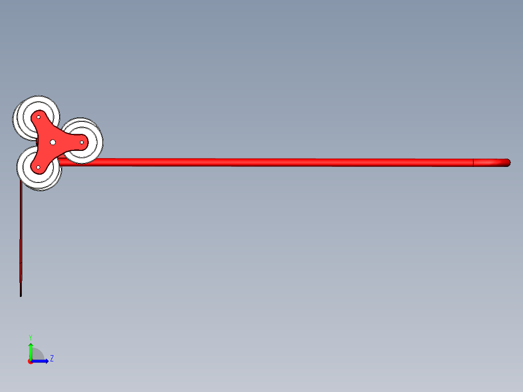 爬楼梯小车左视图