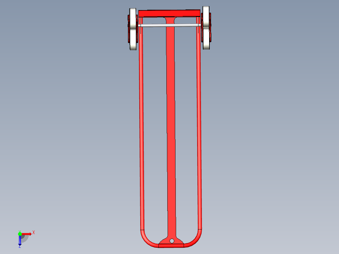爬楼梯小车俯视图