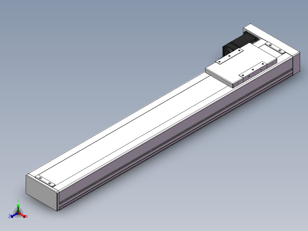 精密模组MC140-L05-700-BL-M200-C4正等轴测图