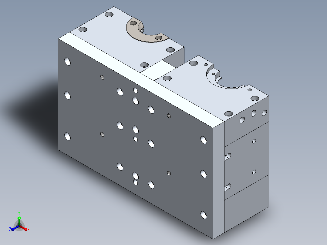 吹塑模具正等轴测图